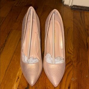 Shimmering Blush Heels